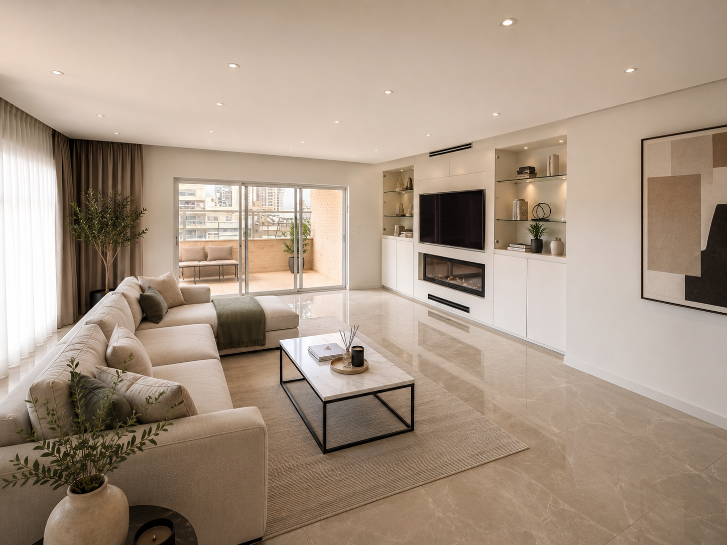 Centre Ville - Duplex de 6 pièces de 150 m2 avec balcon — Netanya